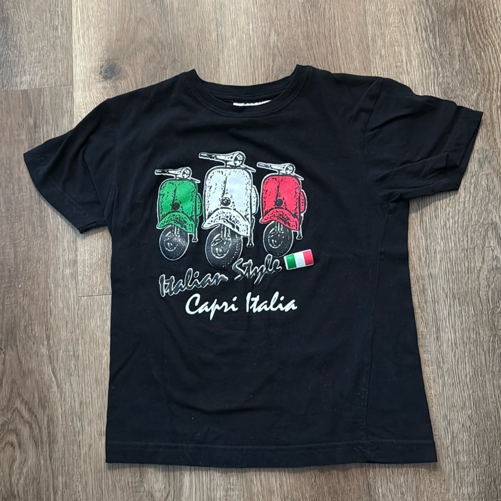 ZEUS Italian Style Tee Shirt with Italian Flag